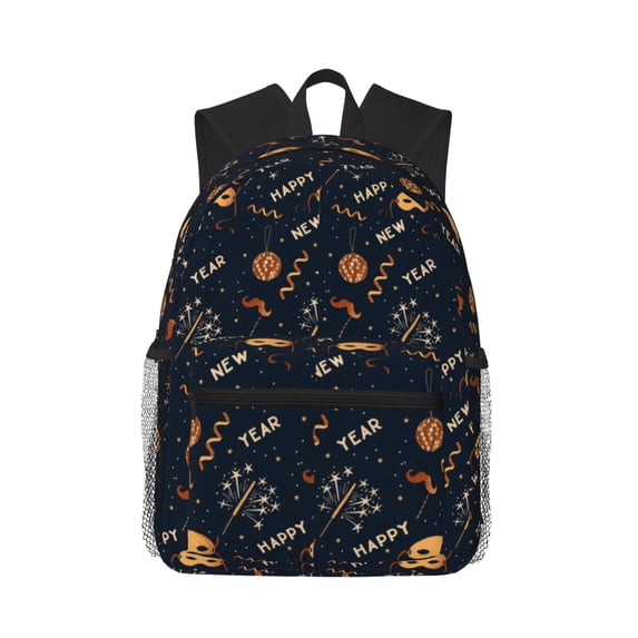 Fotbe New Year Lightweight Casual Laptop Backpack for Men and Women, Daily use Waterproof backpack, Backpack for College