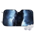thumbnail image 1 of Fotbe Night Scene of Wolves Car Windshield Sunshade | Sun Visor Protector Front Window Shade, Keeps Out UV Rays, Keeps Your Vehicle Cool-Small, 1 of 7