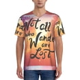 thumbnail image 1 of Fotbe Not All Who Wander Are Lost Baseball Jersey Shirt for Men and Women, Casual Short Sleeves Button Down T-Shirt-X-Large, 1 of 9