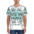 thumbnail image 1 of Fotbe Not All Who Wander Are Lost1 Baseball Jersey Shirt for Men and Women, Casual Short Sleeves Button Down T-Shirt-X-Large, 1 of 9