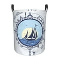 thumbnail image 1 of Fotbe Not All Who Wander Are Lost2 Laundry Basket with Handles, Waterproof Large Laundry Hamper, Wash Bag for Corner Dorm, Rolling Laundry Basket with Handles-Small, 1 of 8
