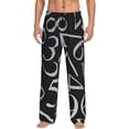thumbnail image 1 of Fotbe Numbers Men's Pajama Pants,Sleepwear Pants,Pj Bottoms Drawstring And Pockets-Large, 1 of 9