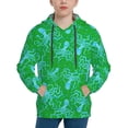 thumbnail image 1 of Fotbe Octopus1 Pattern Youth Pullover Hooded Sweatshirt, Boys Hoodie, Kangaroo Pocket Hoodie for Kids Girls -Medium, 1 of 6