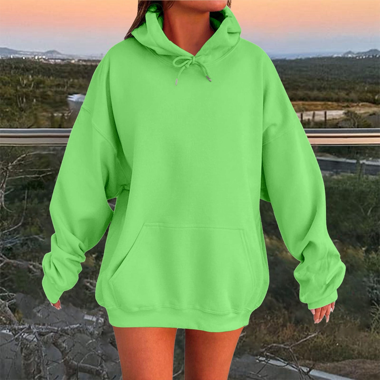 Women's Oversized Hooded Sweatshirt: Cozy Loose Fit Solid Color Drop Shoulder Design For Casual Comfort And Style Clothe Sweatshirt Tunic Length Jackets Knitted Jacket Women Sweater Zip up Christmas