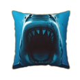 thumbnail image 1 of Fotbe Open-Mouthed Shark Pattern Velvet Decorative Throw Pillow Covers with Elegant Piping, Soft Plush Cushion Cover for Sofa, Bed, Car, Office-16"x16", 1 of 8