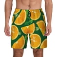 thumbnail image 1 of Fotbe Orange Men’s Swim Trunks Quick Dry Swim Shorts Board Shorts with Mesh Lining-X-Large, 1 of 9