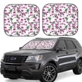thumbnail image 1 of Fotbe Orchids Flowers 2-Piece Car Windshield Sun Shade | Sun Blocker for Car Windshield | Foldable Automotive Interior Accessories for Sun Protection-Large, 1 of 7