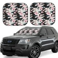 thumbnail image 1 of Fotbe Orchids Flowers 2-Piece Car Windshield Sun Shade | Sun Blocker for Car Windshield | Foldable Automotive Interior Accessories for Sun Protection-Small, 1 of 7