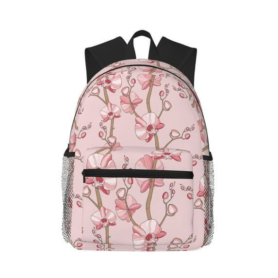 Fotbe Orchids Flowers Lightweight Casual Laptop Backpack for Men and Women, Daily use Waterproof backpack, Backpack for College