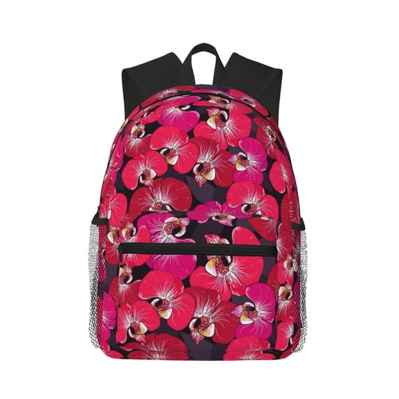 Fotbe Orchids Flowers Lightweight Casual Laptop Backpack for Men and Women, Daily use Waterproof backpack, Backpack for College
