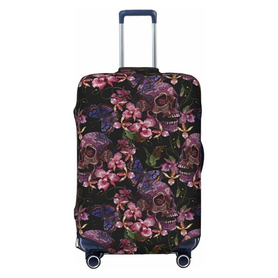 Fotbe Orchids Flowers Luggage Cover Protector,Suitcase Protector,Scratch and Dirt Resistant,Fits 18-32 Inch Luggage-X-Large