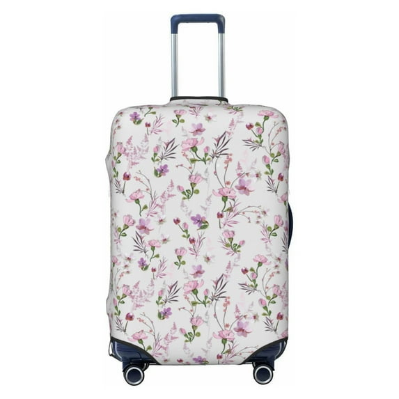 Fotbe Orchids Flowers Luggage Cover Protector,Suitcase Protector,Scratch and Dirt Resistant,Fits 18-32 Inch Luggage(without luggage)-
