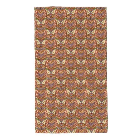 Fotbe Owl Mandala Pattern Premium Towels , (27.5x16in) Lightweight and Highly Absorbent Quick Drying Microfiber Towel, Perfect for Daily Use