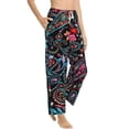thumbnail image 1 of Fotbe Paisley Women's Pajama Pants,Sleepwear Pants,Pj Bottoms Drawstring And Pockets-Large, 1 of 7