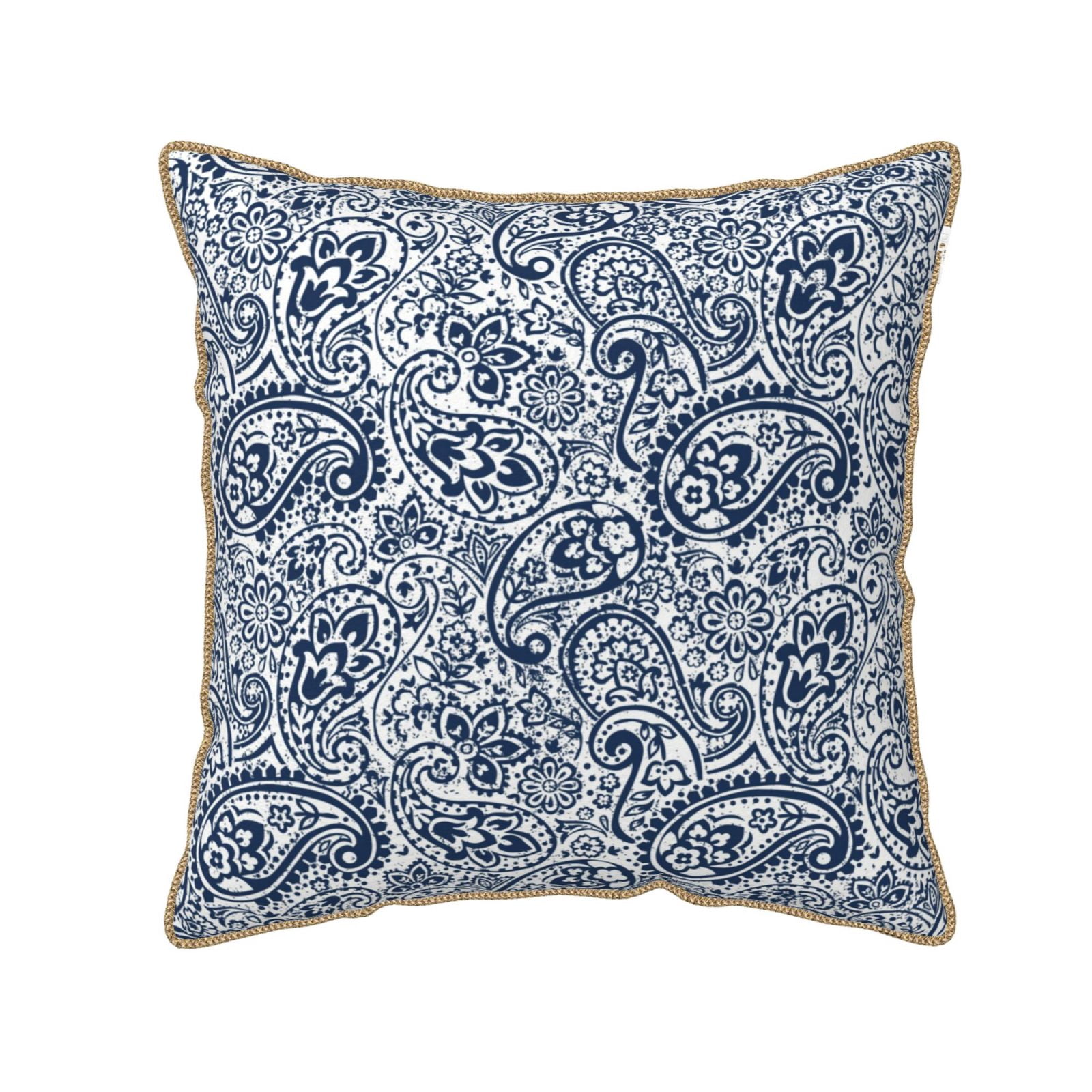 Fotbe Paisley4 Pattern Velvet Decorative Throw Pillow Covers with ...