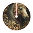 thumbnail image 1 of Fotbe Palatial Gold Pattern Horse Pattern Christmas Tree Skirt, Tree Skirts Plush Christmas Decorations, Christmas Tree Skirts Xmas Decorations Holiday Party Decor-30", 1 of 6