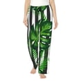 thumbnail image 1 of Fotbe Palm Greenery Women's Pajama Pants,Sleepwear Pants,Pj Bottoms Drawstring And Pockets-Small, 1 of 9