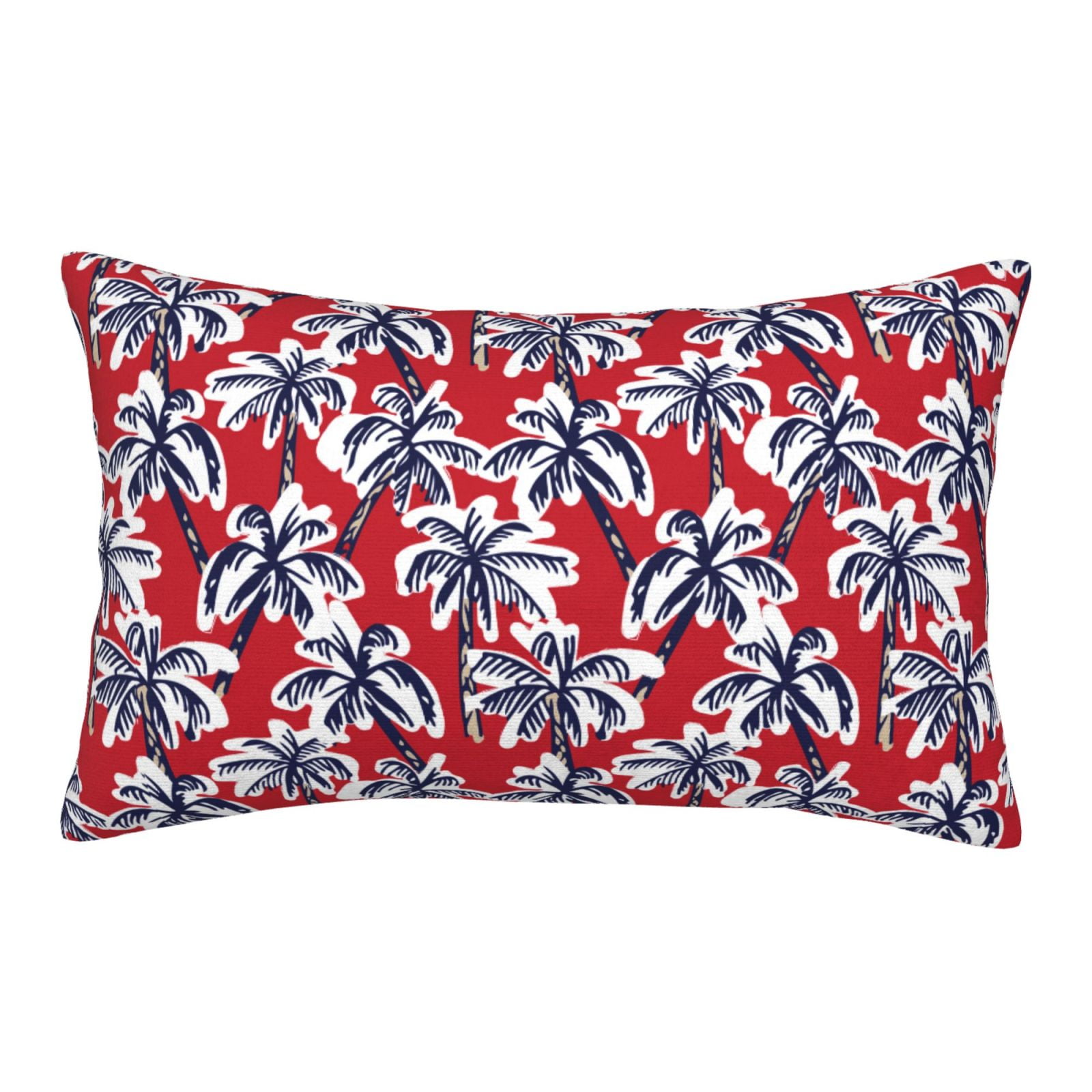 fotbe-palm-tree-pattern-on-red-pillow-cases-envelope-closure-luxury