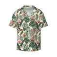 thumbnail image 1 of Fotbe Palm Trees and Tropical print Short Sleeve Button Down Shirts for Men Casual Summer Beach Wrinkle Free Shirt-X-Large, 1 of 7