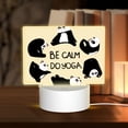 thumbnail image 1 of Fotbe Panda Doing Yoga Pattern Acrylic Night Light Gift with 3 Color ModesTouch-Sensitive LED Lamp Perfect Gift for Mother's Day, Birthday, or Christmas, 1 of 9