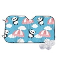 thumbnail image 1 of Fotbe Panda Flying in the Sky Car Windshield Sunshade | Sun Visor Protector Front Window Shade, Keeps Out UV Rays, Keeps Your Vehicle Cool-Medium, 1 of 7