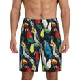 thumbnail image 1 of Fotbe Parrot Pajama Shorts for Men, Men's Pajama Bottoms, Sleepwear,Short Pajama Pants-X-Large, 1 of 9