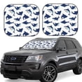 thumbnail image 1 of Fotbe Party Shark Cute 2-Piece Car Windshield Sun Shade | Sun Blocker for Car Windshield | Foldable Automotive Interior Accessories for Sun Protection-Small, 1 of 7