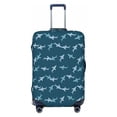 thumbnail image 1 of Fotbe Party Shark Cute Luggage Cover Protector,Suitcase Protector,Scratch and Dirt Resistant,Fits 18-32 Inch Luggage-X-Large, 1 of 9
