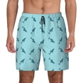 thumbnail image 1 of Fotbe Party Shark Cute Men’s Swim Trunks Quick Dry Swim Shorts Board Shorts with Mesh Lining-Large, 1 of 9
