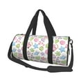 thumbnail image 1 of Fotbe Pastel Christmas Cookies Pattern Foldable Sports Gym Bag with Wet Dry Pocket, Ultralight Travel Bag, Large Capacity Duffel Bag, Splash Proof Carry on Bag, Overnight Bag, Weekender Bag, 1 of 8