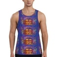 thumbnail image 1 of Fotbe Peace And Love Pattern Men's Quick Dry Workout Tank Top Gym Muscle Tee Fitness Bodybuilding Sleeveless T Shirt Breathable Workout Shirt-Medium, 1 of 9