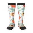 thumbnail image 1 of Fotbe Peach print Women's Men's Novelty Crew Socks Cotton Socks Knee High Socks for Walking,Running,Nurses,Pregnancy, 1 of 8