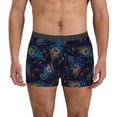 thumbnail image 1 of Fotbe Peacock Feathers Men’s Total Support Pouch Boxer Briefs, X-Temp Cooling, Moisture-Wicking Underwear, Regular, Long-leg and Trunk-XX-Large, 1 of 1