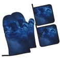 thumbnail image 1 of Fotbe Pegasus Night Sky for 4Pcs Oven Mitts and Pot Holders, 500℉ Heat Resistant Oven Mitts , Non-Slip Silicone Surface Safe for Baking, Cooking, BBQ, 1 of 6