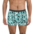 thumbnail image 1 of Fotbe Penguins Men’s Total Support Pouch Boxer Briefs, X-Temp Cooling, Moisture-Wicking Underwear, Regular, Long-leg and Trunk-Small, 1 of 6