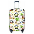 thumbnail image 1 of Fotbe Penguins On The Beach Luggage Cover Protector,Suitcase Protector,Scratch and Dirt Resistant,Fits 18-32 Inch Luggage-Small, 1 of 9