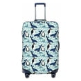 thumbnail image 1 of Fotbe Penguins Whales Luggage Cover Protector,Suitcase Protector,Scratch and Dirt Resistant,Fits 18-32 Inch Luggage-X-Large, 1 of 9