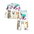 thumbnail image 1 of Fotbe Pet Care Grooming Pattern Long Sleeve Pajama Set for Women,Sleepwear Set,2-piece Loungewear Set,Soft PJs Comfy Nightwear with Pockets -Medium, 1 of 7