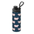 thumbnail image 1 of Fotbe Pig 1 Pattern 18 Oz Sports Insulated Kettle Vacuum Cup Stainless Steel Travel Mug Cup Thermal Flask,Insulated Kettle for Cycling Gym Basketball Outdoor, 1 of 7