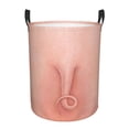 thumbnail image 1 of Fotbe Pig'S Tail Laundry Basket with Handles, Waterproof Large Laundry Hamper, Wash Bag for Corner Dorm, Rolling Laundry Basket with Handles-Medium, 1 of 8