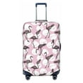 thumbnail image 1 of Fotbe Pineapple Flamingo Luggage Cover Protector,Suitcase Protector,Scratch and Dirt Resistant,Fits 18-32 Inch Luggage-Small, 1 of 9