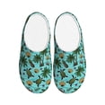 thumbnail image 1 of Fotbe Pineapple Sea Turtle Pattern Women's Fuzzy Curly Fur Memory Foam Loafer Slippers Indoor Outdoor Slippers Winter Home Shoes-35/36, 1 of 7