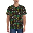thumbnail image 1 of Fotbe Pineapples Baseball Jersey Shirt for Men and Women, Casual Short Sleeves Button Down T-Shirt-Medium, 1 of 9