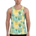 thumbnail image 1 of Fotbe Pineapples1 Pattern Men's Quick Dry Workout Tank Top Gym Muscle Tee Fitness Bodybuilding Sleeveless T Shirt Breathable Workout Shirt-XX-Large, 1 of 9