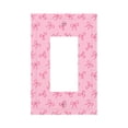 thumbnail image 1 of Fotbe Pink Bows Print Duplex Receptacle Wall Plate, 1-Gang 5.0" x3.0" Wall Outlet Covers, Dual Outlet Faceplates Covers, Color-matched Screws Included-Style U, 1 of 6