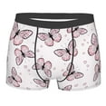 thumbnail image 1 of Fotbe Pink Butterflies (2) Men’s Total Support Pouch Boxer Briefs, X-Temp Cooling, Moisture-Wicking Underwear, Regular, Long-leg and Trunk-XX-Large, 1 of 9