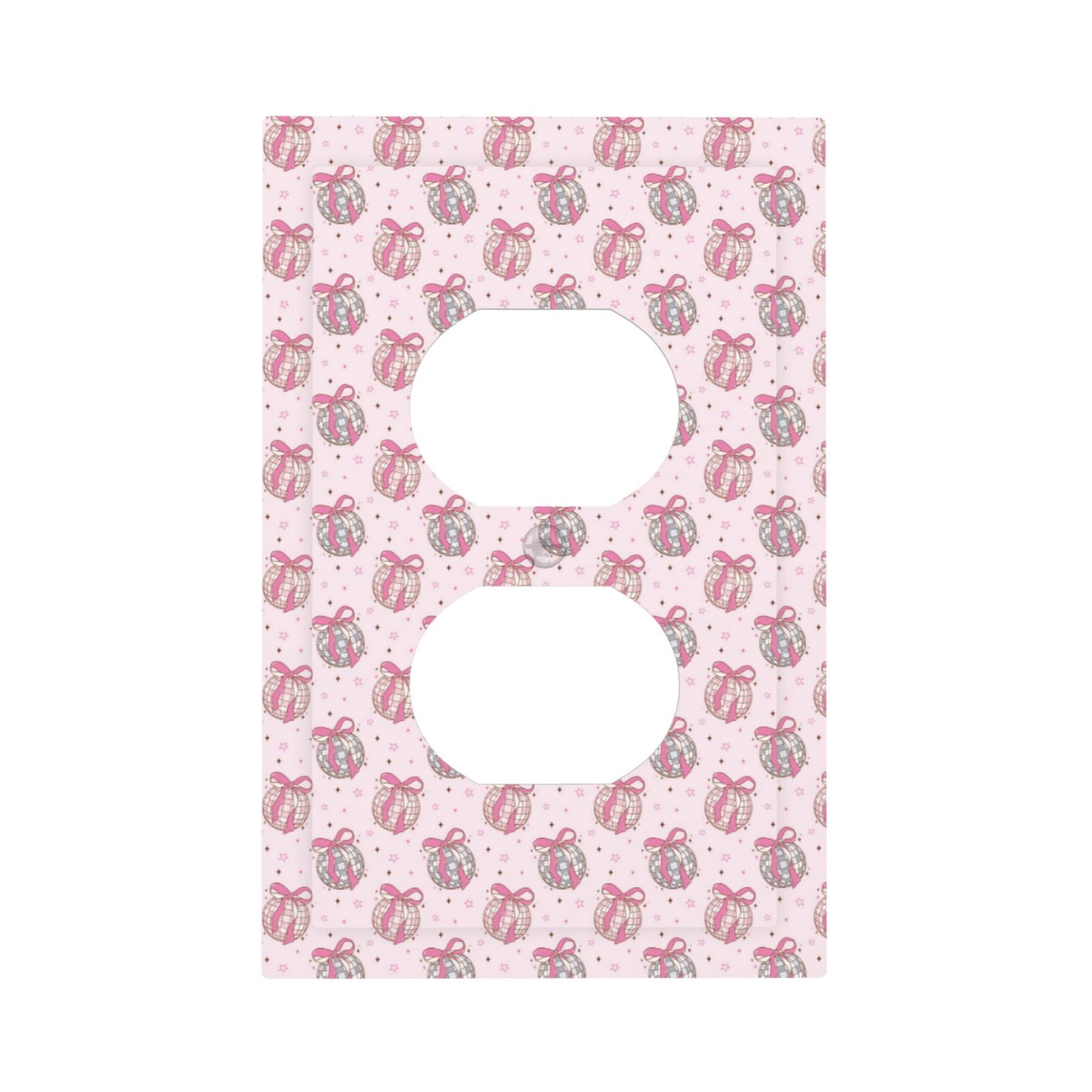 Fotbe Pink Disco Ball Print Duplex Receptacle Wall Plate, 1-Gang 5.0 ...
