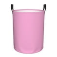 thumbnail image 1 of Fotbe Pink Laundry Basket with Handles, Waterproof Large Laundry Hamper, Wash Bag for Corner Dorm, Rolling Laundry Basket with Handles-Small, 1 of 6