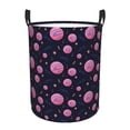 thumbnail image 1 of Fotbe Pink Planets And Stars Pattern Laundry Basket with Handles, Waterproof Large Laundry Hamper, Wash Bag for Corner Dorm, Rolling Laundry Basket with Handles-Medium, 1 of 6