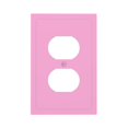 thumbnail image 1 of Fotbe Pink Print Duplex Receptacle Wall Plate, 1-Gang 5.0" x3.0" Wall Outlet Covers, Dual Outlet Faceplates Covers, Color-matched Screws Included-Style S, 1 of 6